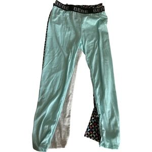 NWT 🏷BEBE Girl’s leggings Size M(10/12) 3 Pack leggings Multi Color